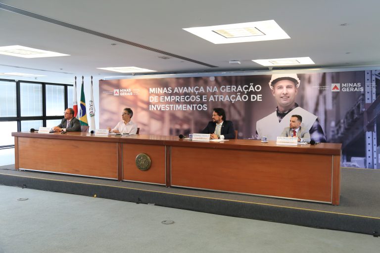Anúncio foi realizado pelo Governador de Minas Gerais, Romeu Zema, junto aos representantes da Invest Minas, SEDE e SEF. Foto: Matheus Fonseca/Sede